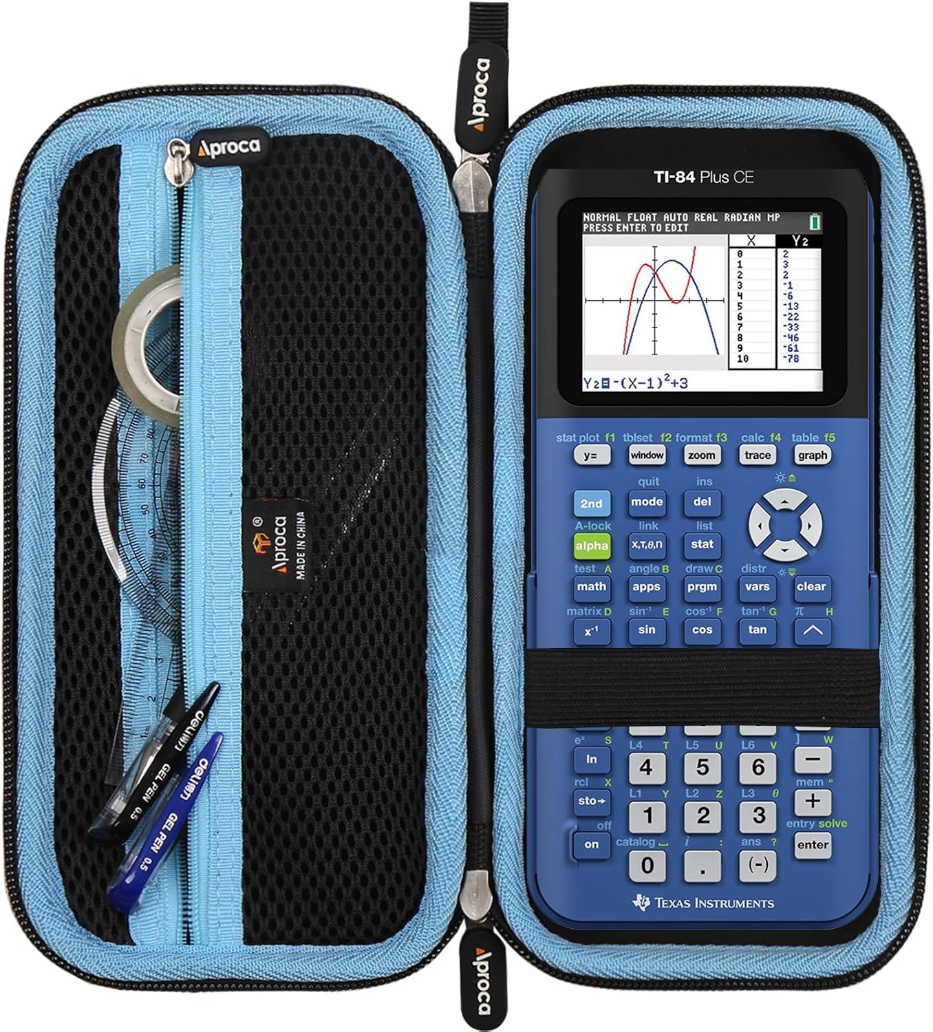 Aproca Hard Storage Travel Carrying Case, for Texas Instruments TI-84 Plus CE/TI-84 Plus/TI-83 Plus/TI-89 Titanium/TI-85 / TI-86 Color Graphing Calculator