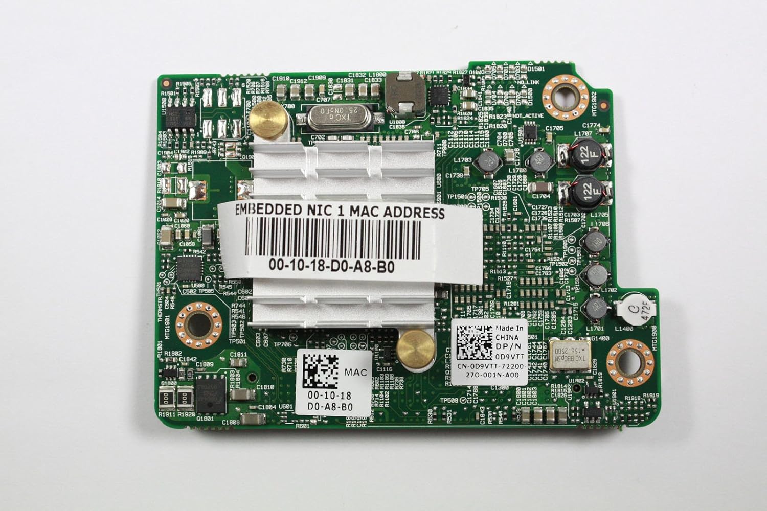 Broadcom DELL D9VTT 2×10 Gigabit PCI-E x8 Mezzanine LOM Network Controller Card M710H