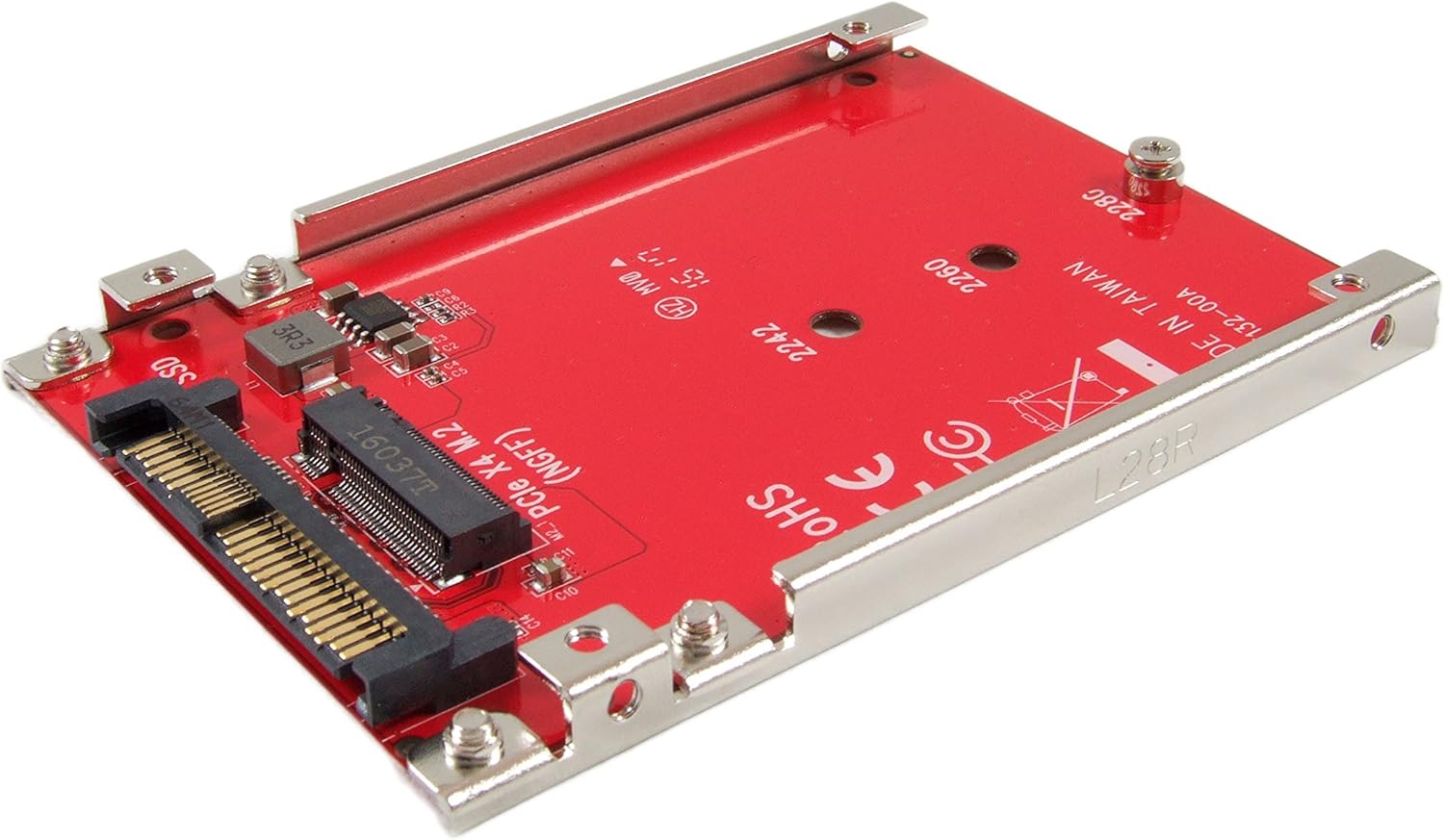 Ableconn IU2-M2132 M.2 NVMe to U.2 Adapter – Turn M.2 NVMe SSD to 2.5″ Drive with U.2 (SFF-8639) Interface – M2 SSD Converter – PCIe M.2 NVMe to U.2 Host Adapter