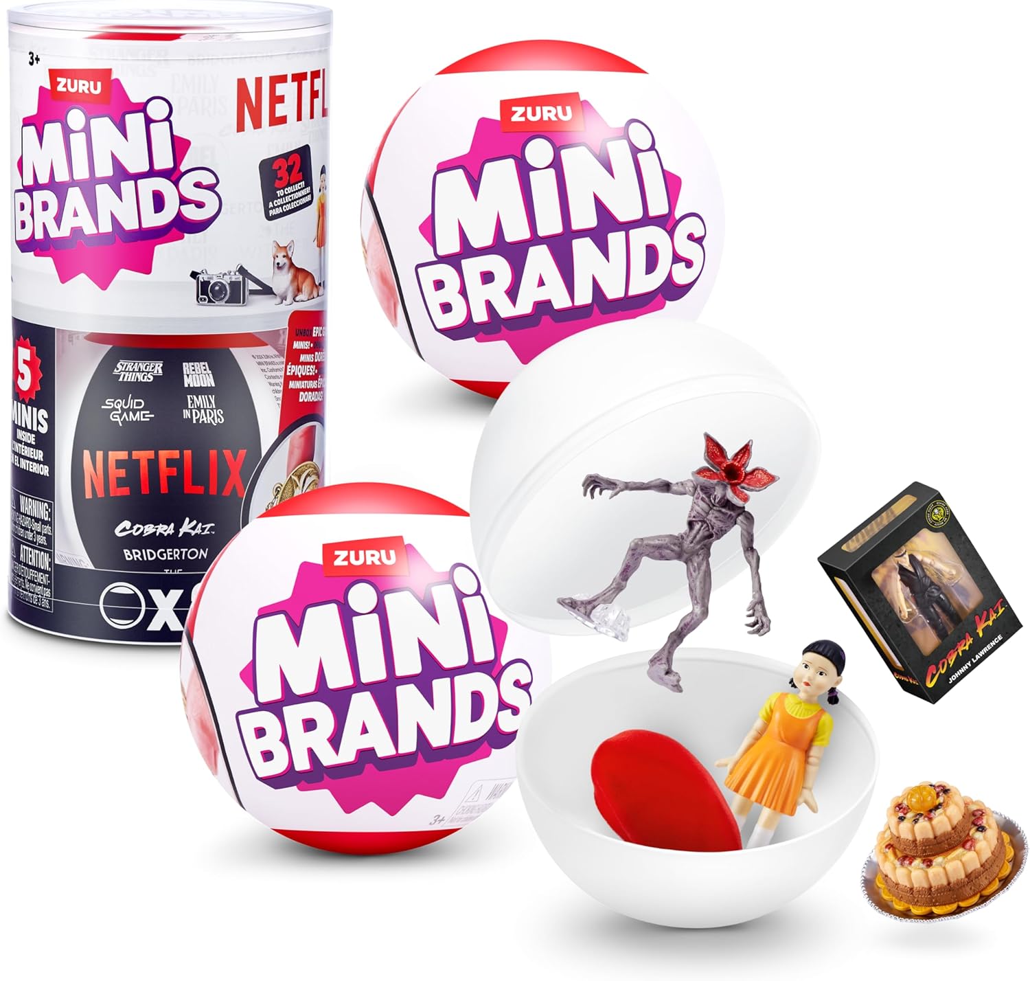 Mini Brands Netflix Capsule 2 Pack by ZURU, Surprise Toy with Collectible Minis, Blind Packaging, Iconic Show Themed Minis