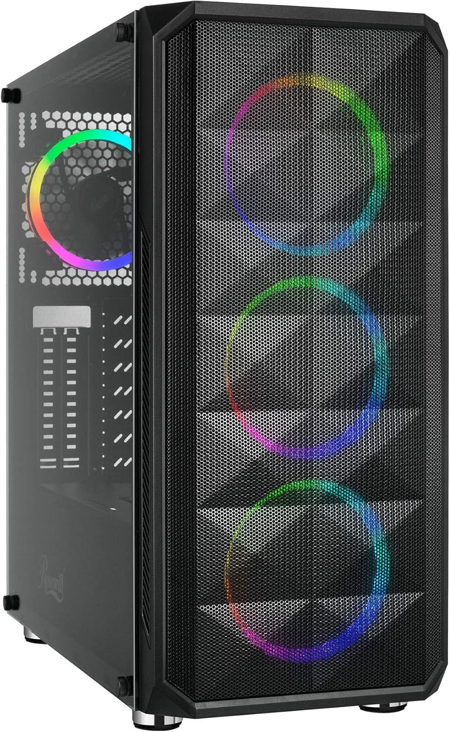 Centaurus Andromeda AX Gaming PC – AMD Ryzen 9 7900X, 64GB DDR5 RAM, Radeon RX 7900 XTX 24GB, 2TB NVMe SSD, Windows 11 Pro, WiFi. Tempered Glass, RGB LEDs. Custom Computer for 4K Games