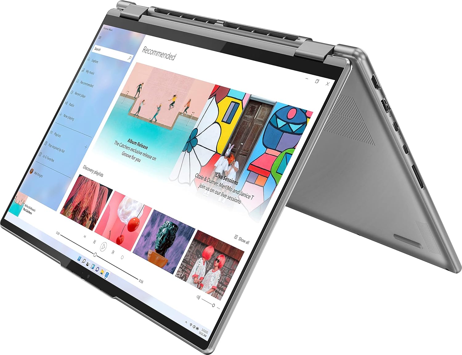 2022 LENOVO Yoga 7i 2-in-1 Laptop 16″ 2.5K Touchscreen Intel EVO Platform 12th Core i7-1260P Iris Xe Graphics 16GB RAM 512GB SSD WI-FI 6E Thunderbolt 4 Backlit KB w/FP Windows 10 Pro RATZK 32GB USB