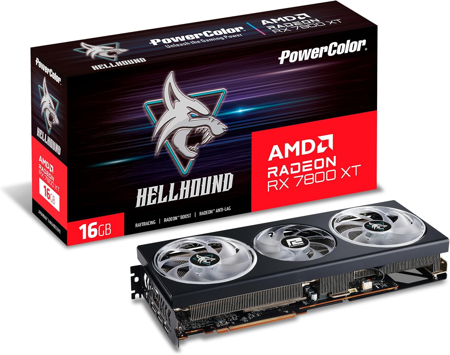 PowerColor Hellhound AMD Radeon RX 7800 XT 16GB GDDR6 Graphics Card