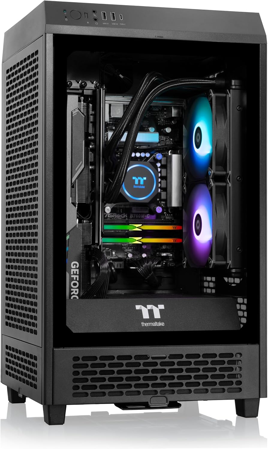 Thermaltake Reactor i470T Gaming Desktop (Intel Core i9-13900K, 32GB 5600MT/s DDR5 RGB Memory, NVIDIA GeForce RTX 4070 Ti, 2TB NVMe M.2, WiFi, Windows 11 Home) TW2B-B760-47T-LCS