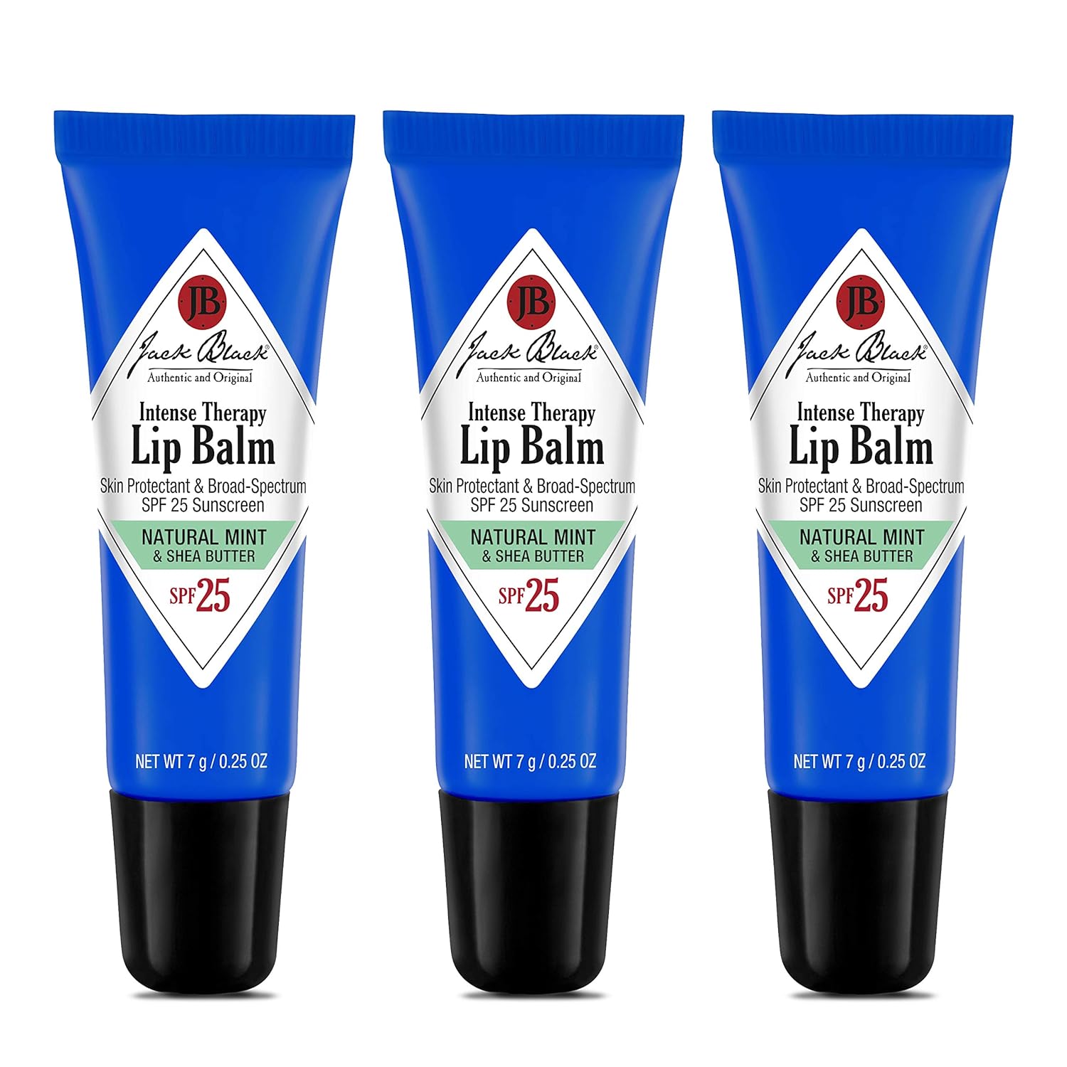 Jack Black Intense Therapy Lip Balm Stocking Stuffers for Adults, Jack Black Lip Balm SPF 25, Lip Sunscreen, SPF Lip Balm for Chapped Lips, Lip SPF, Lip Moisturizer, Lip Balm with SPF, Small Gifts