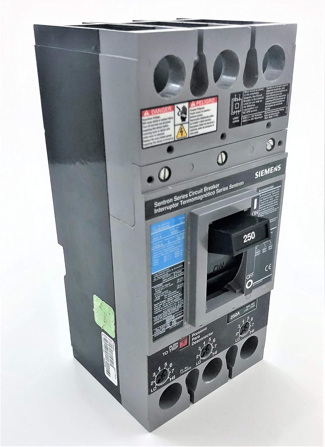 Siemens FXD63B250 250 Amp Type FXD6-A Circuit Breaker