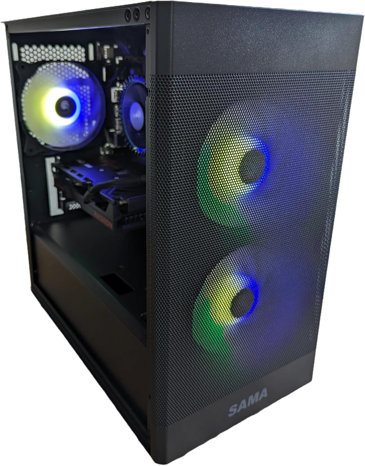 Centaurus Paladin XI Desktop – AMD Ryzen 7 7800X3D 8-Core, 32GB DDR5 RAM, Radeon RX 7700 XT, 1TB NVMe SSD, Windows 11 PRO, WiFi. Gaming PC, Custom Computer for Professionals and Gamers