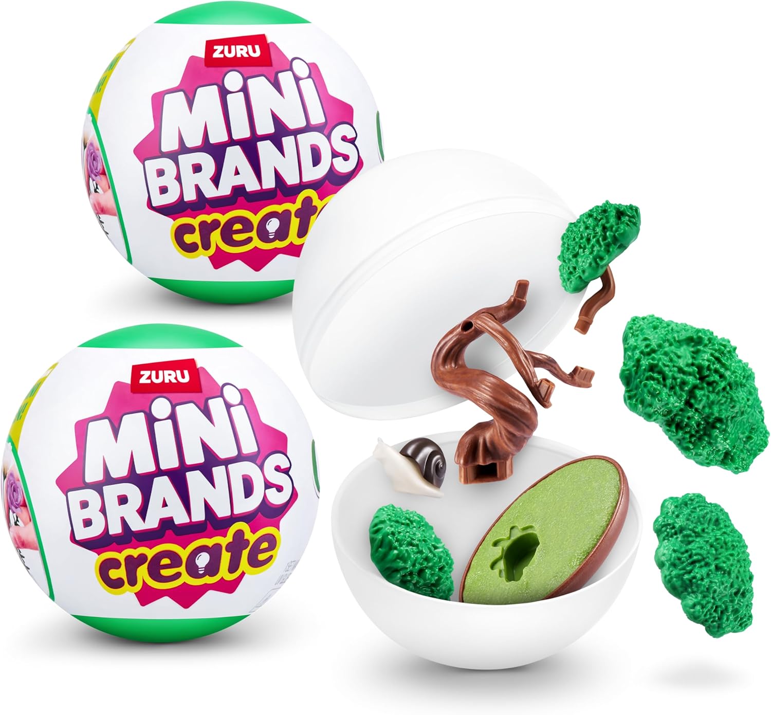 Mini Brands Create Garden Capsule (2 Pack) by ZURU, Mini Botanical Collectibles, Mystery Blind Packaging, DIY, Collectors