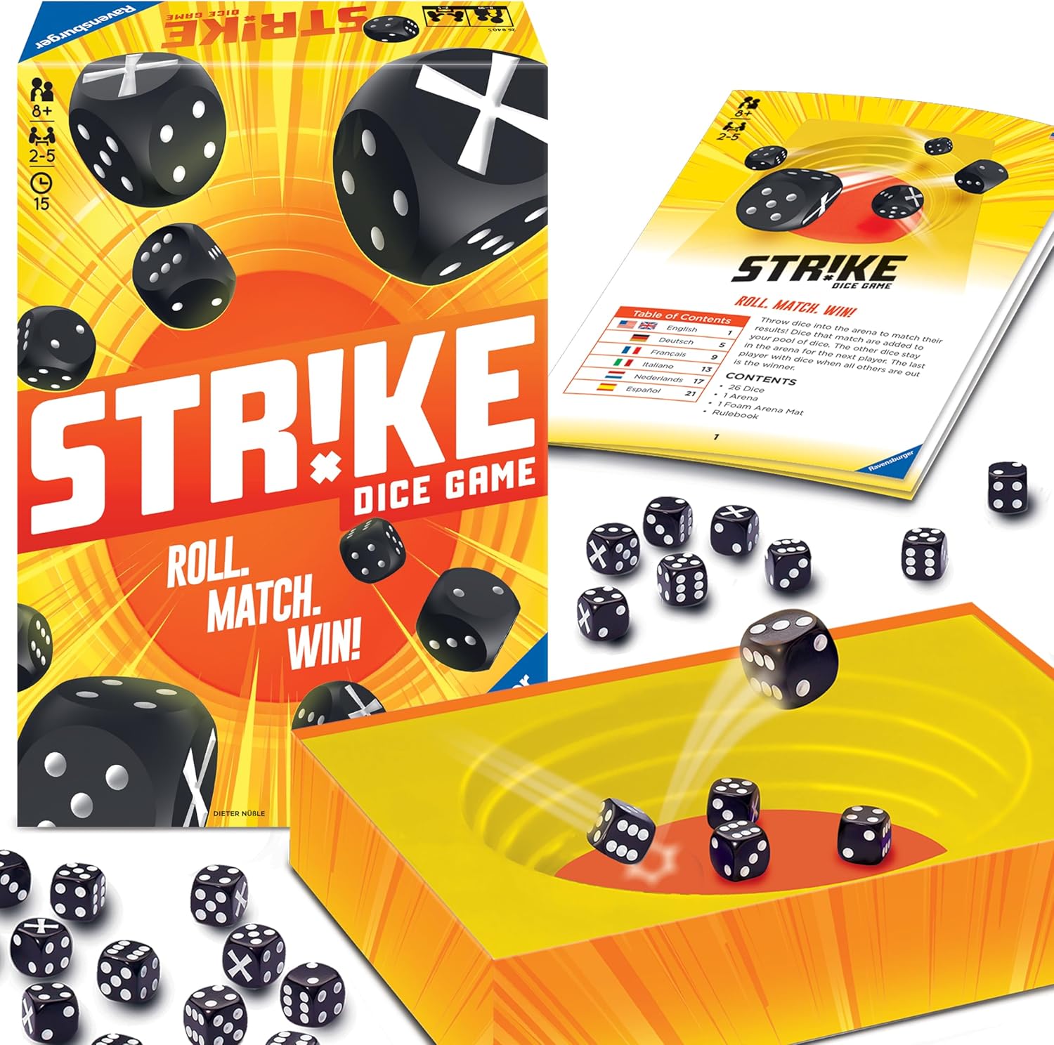 Ravensburger Strike – Brain-Teasing Dice Game for Kids and Adults | Fun Matching Activity | Engaging Memory Enhancer | Unmatched Replay Value