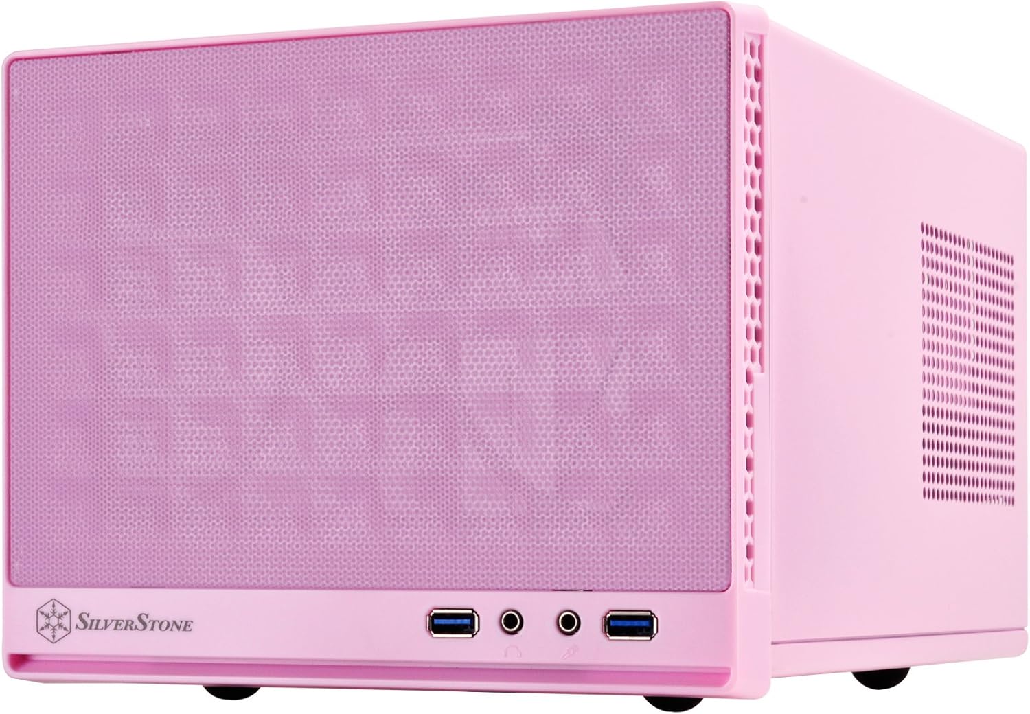 SilverStone Technology Ultra Small Form Factor Computer Case Mini-ITX in Pink SG13P