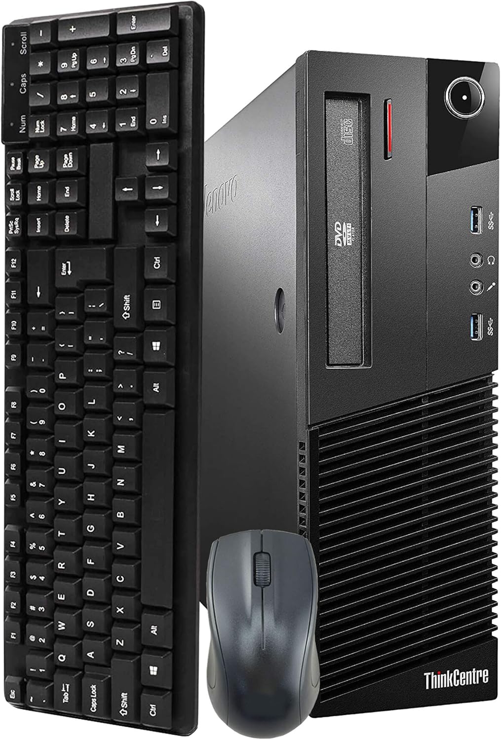 Lenovo ThinkCentre M93P SFF Computer Desktop PC, Intel Core i5 3.2GHz Processor, 8GB Ram, 128GB M.2 SSD, 500GB Hard Drive,Wireless Keyboard & Mouse, WiFi | Bluetooth, Windows 10 Pro (Renewed)