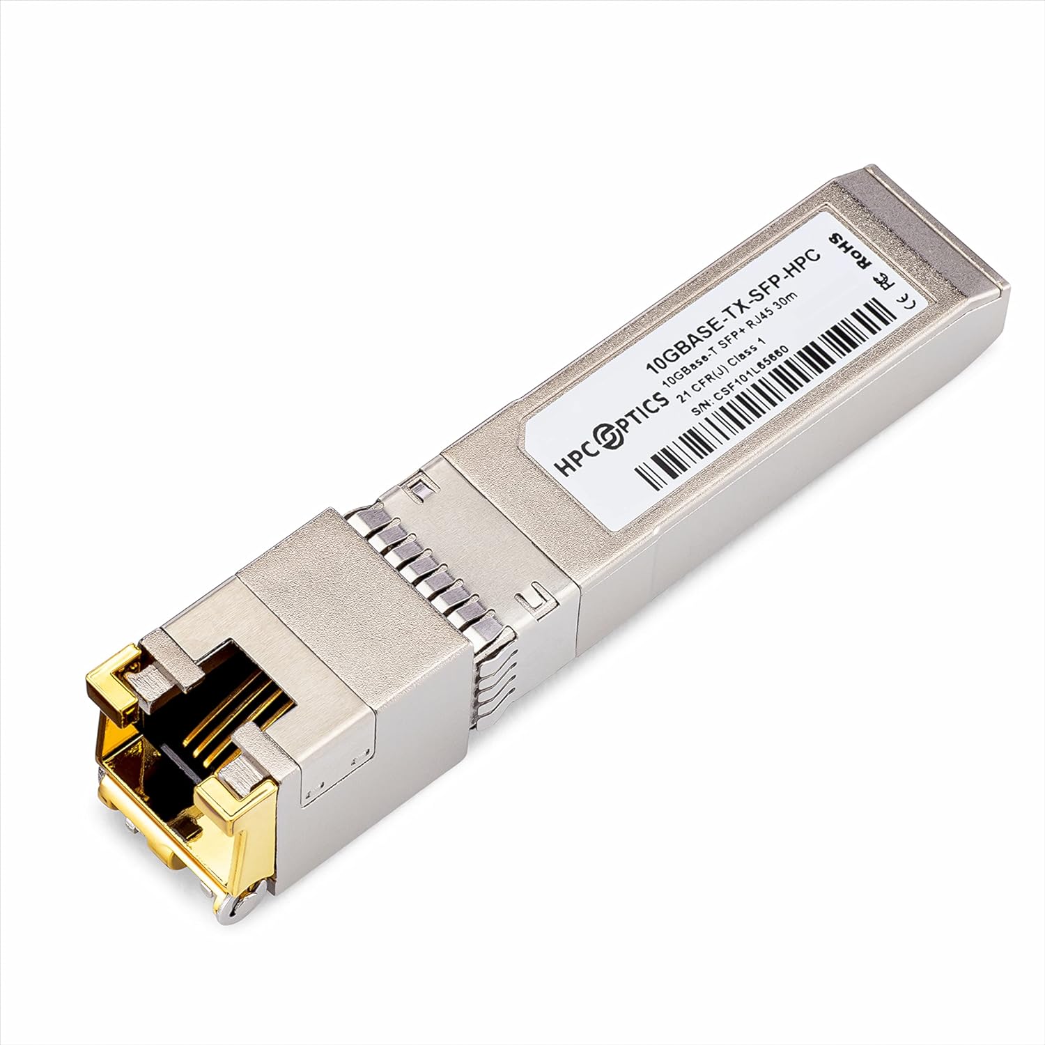 Compatible with NVIDIA Mellanox MFM1T02A-TX 10GBASE-T Copper SFP+ Transceiver | 10G-TX RJ-45 30m MFM1T02A-TX-HPC