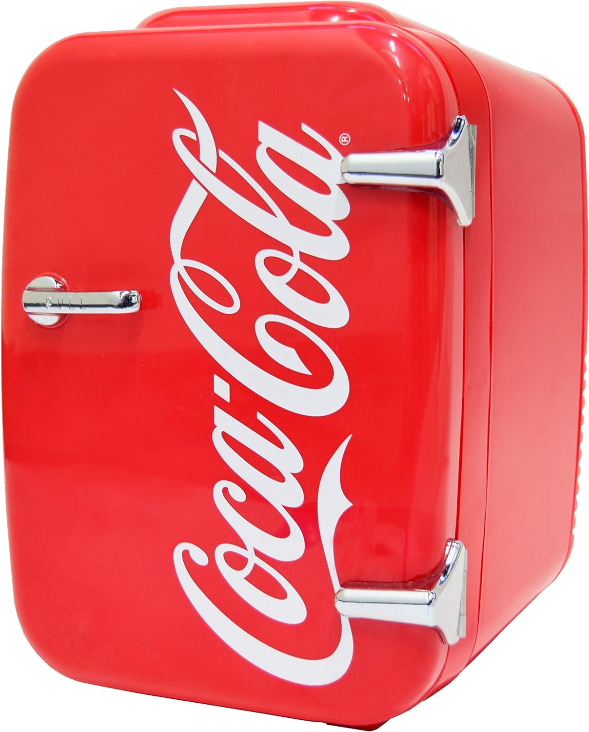 Cooluli Retro Coca-Cola Mini Fridge for Bedroom – Car, Office Desk & College Dorm Room – 4L/6 Can 12V Portable Cooler & Warmer for Food, Drinks & Skincare – AC/DC and Exclusive USB Option (Coke, Red)