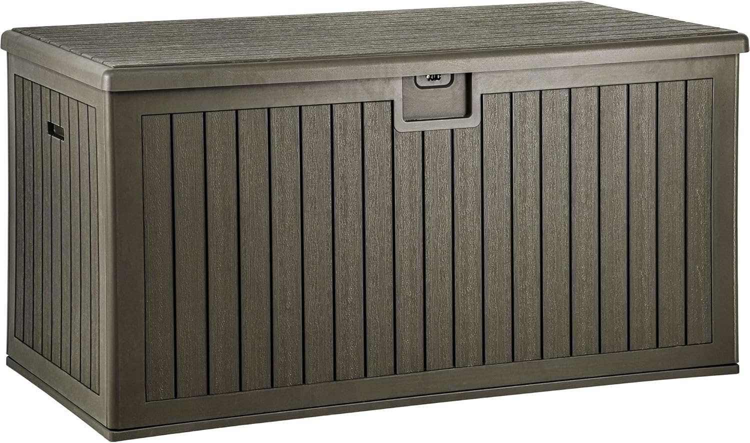 YITAHOME 230 Gallon Large Deck Box with Divider & Side Handles, Outdoor Double-Wall Storage for Patio Furniture Cushions, Garden Pool Accessories, Water Resistant & Lockable