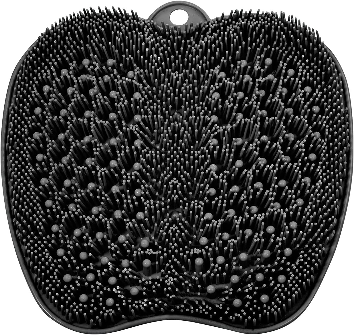 BESKAR Larger Shower Foot Scrubber Mat with Non-Slip Suction Cups- Cleans, Smooths, Exfoliates & Massages your Feet Without Bending, Improve Foot Circulation & Soothes Tired Feet- Black