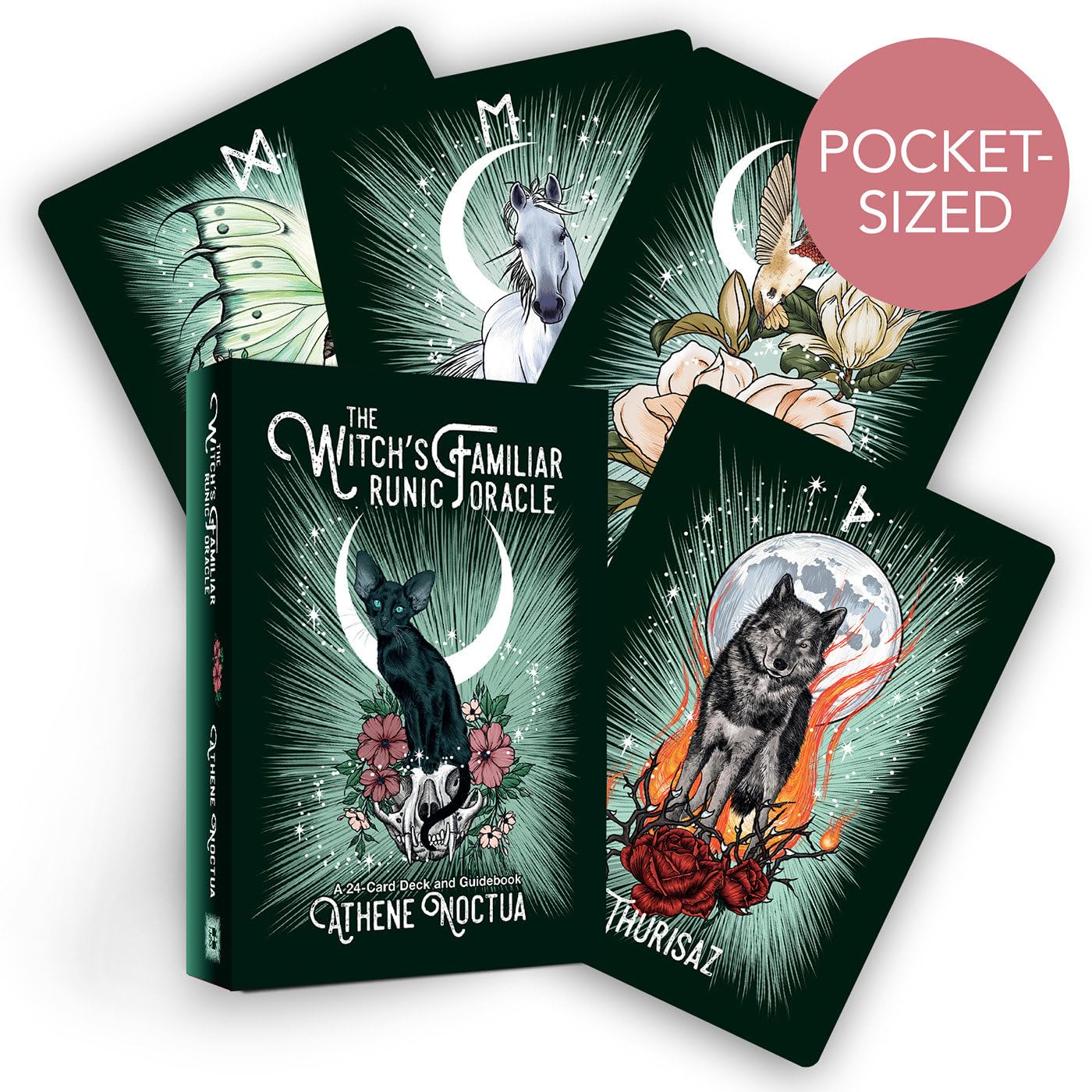 The Witchs Familiar Runic Oracle: A 24-Card Deck and Guidebook