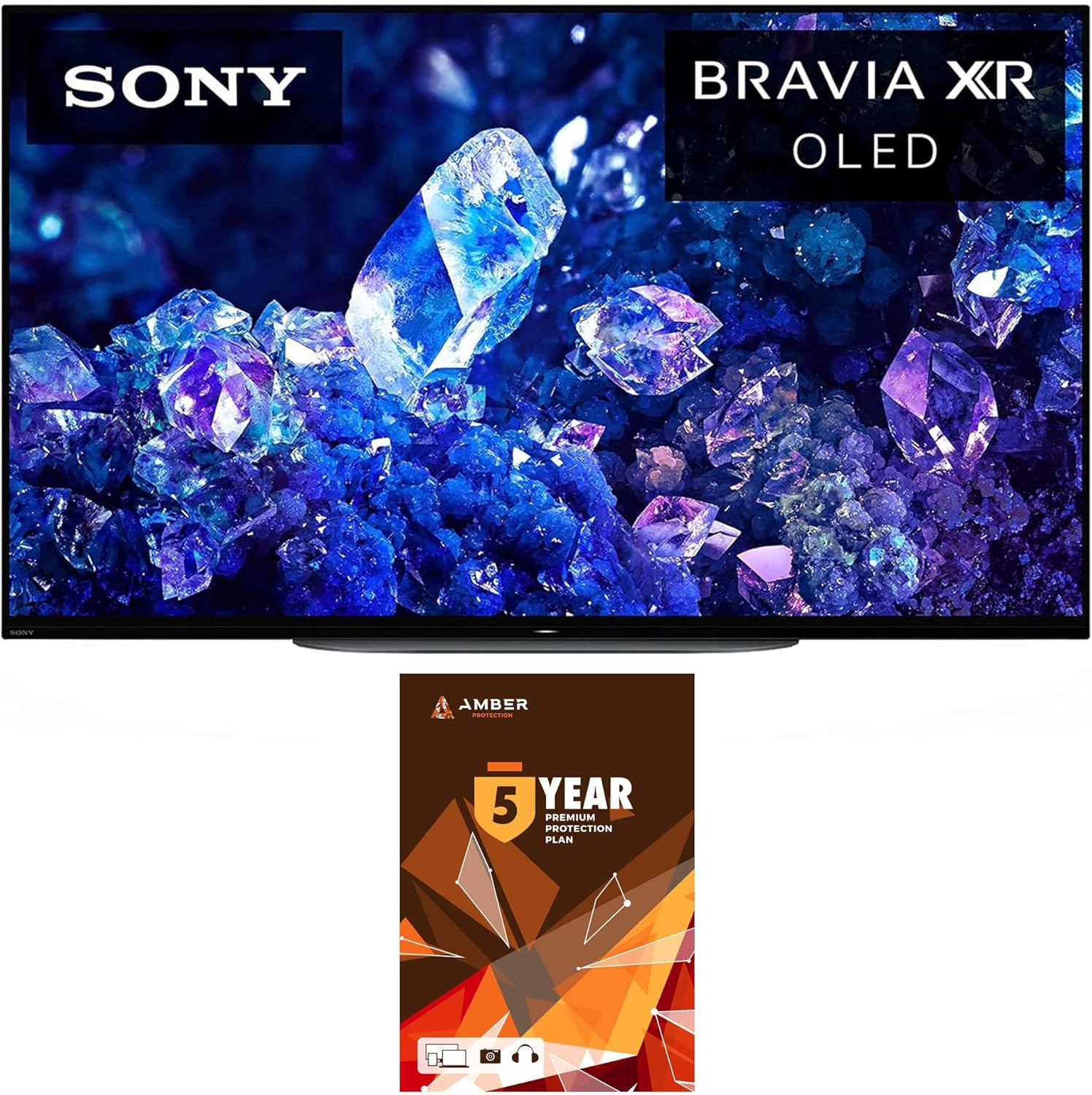 Sony XR48A90K 48 Inch 4K Bravia XR OLED High Definition Resolution Smart TV with 5 Year Amber Protection Plan (2022)