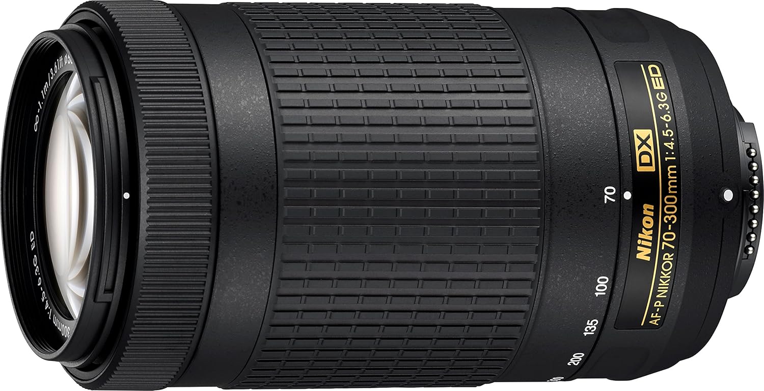 Nikon AF-P DX NIKKOR 70-300mm f/4.5-6.3G ED Lens for Nikon DSLR Cameras, Model 20061 (Renewed)