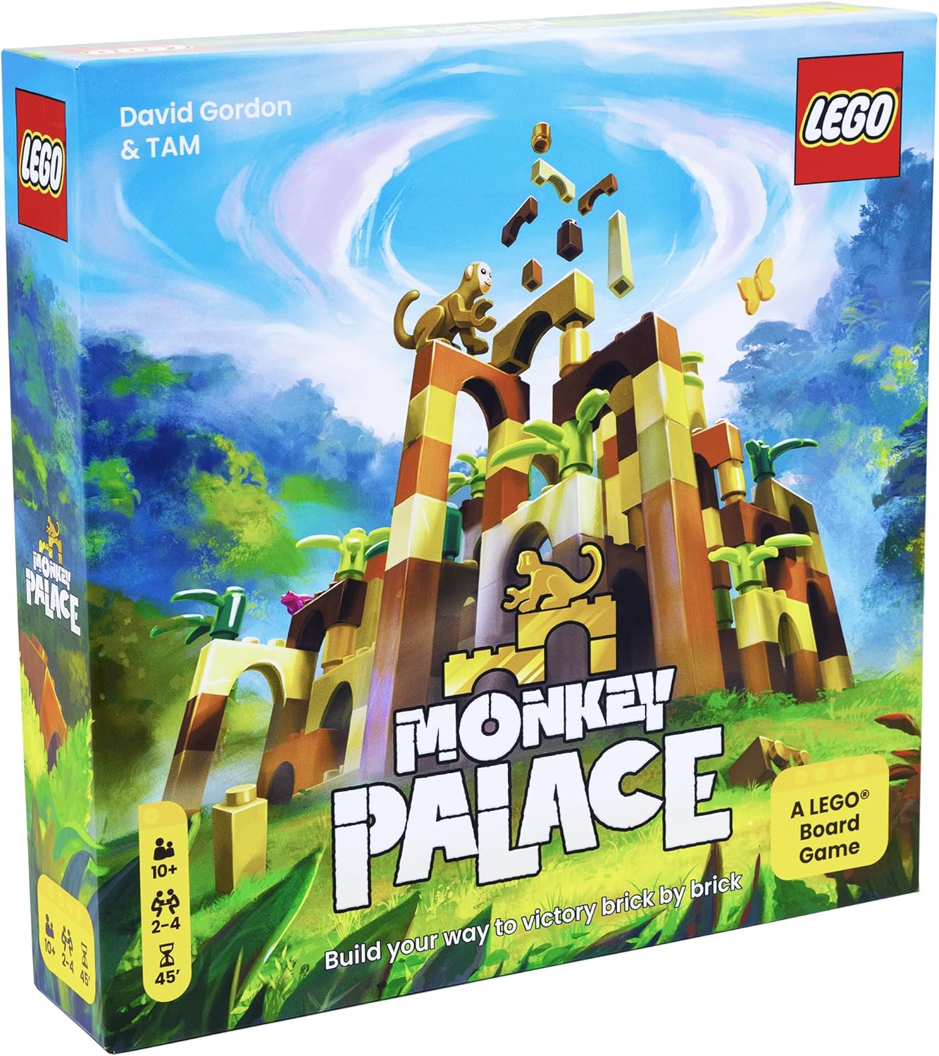 Monkey Palace: A Lego Board Game – Build Your Way to Victory Brick by Brick! Fun Family Brick-Building Game for Kids & Adults, Ages 10+, 2-4 Players, 45 Minute Playtime, Made by Dotted Games