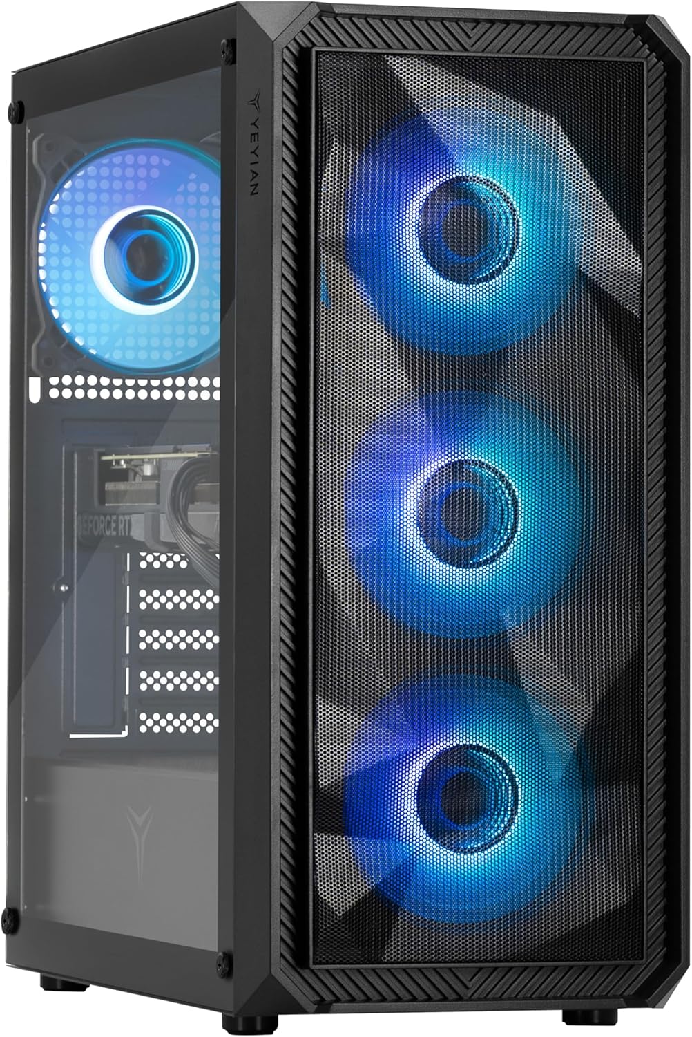 YEYIAN Tanto Gaming PC – Intel 13th Gen i5 13400F 2.50 GHz, GeForce RTX 4060 8GB Desktop Computer, 1TB NVMe SSD, 16GB DDR5 RAM, 650W PSU, Intel B760, Win 11 Home Prebuilt Tower PC, WiFi Ready