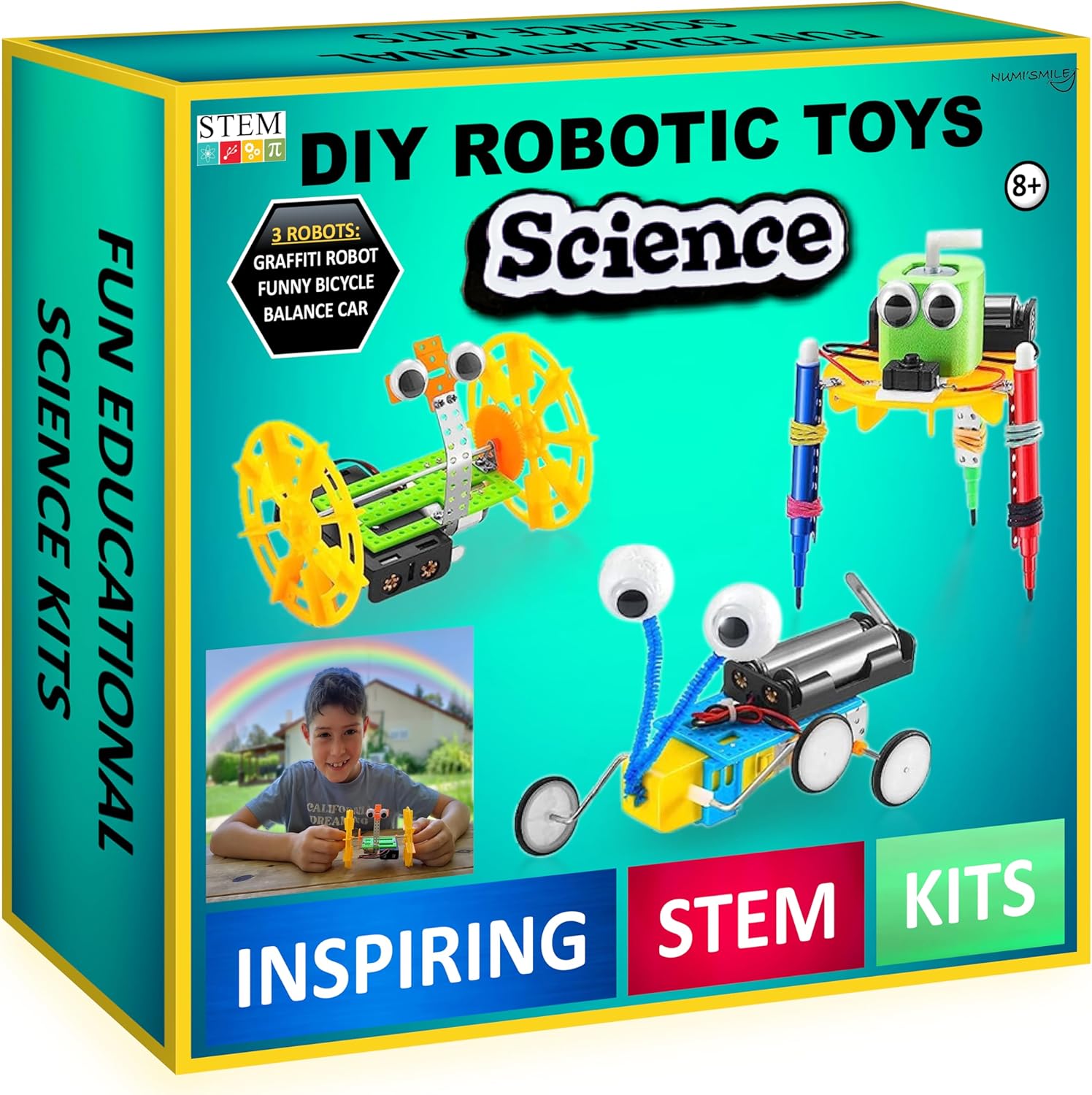 Science Robotics Kit STEM Toys for Boys, DIY Educational Arts and Crafts for Kids, Science Experiments Building Project, Best Birthday for Boys & Girls Age 8 9 10 11 12 Years Old