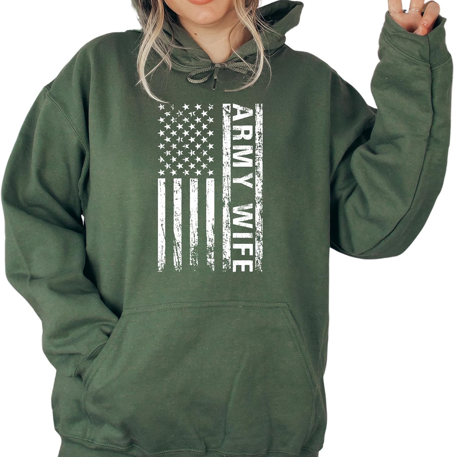 Army Wife Sweatshirt and Hoodie, S7022