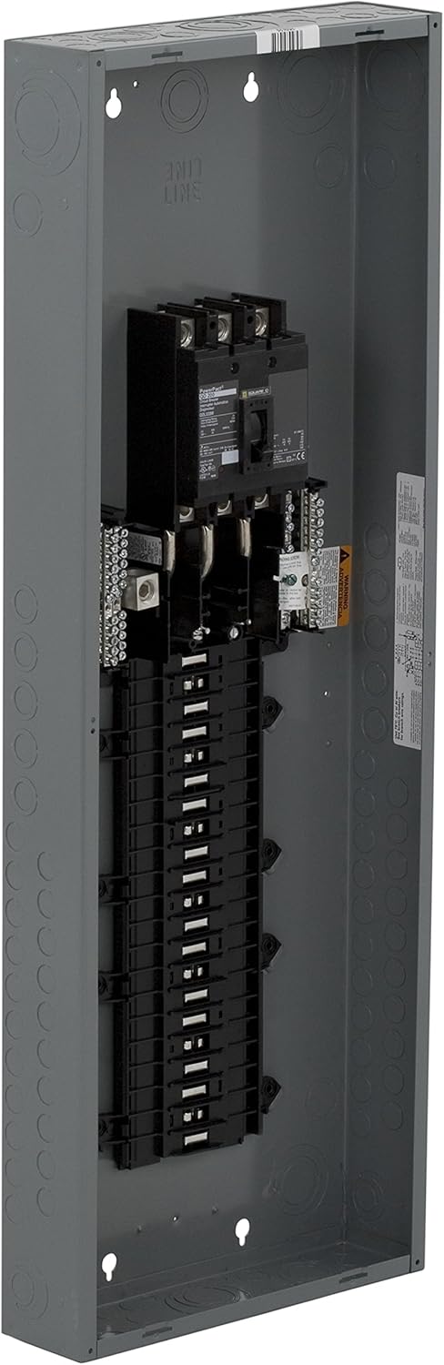 Square D – QO342MQ225 225-Amp 42-Space 42-Circuit 3-Phase Main Breaker Load Center