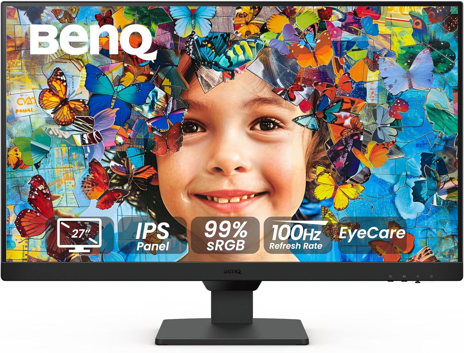 BenQ GW2790 27″ Monitor 100Hz FHD 1920x1080p | IPS | Eye-Care | VESA Mount | Thin Bezel | Low Blue Light | Adaptive Brightness | DisplayPort | HDMI x2