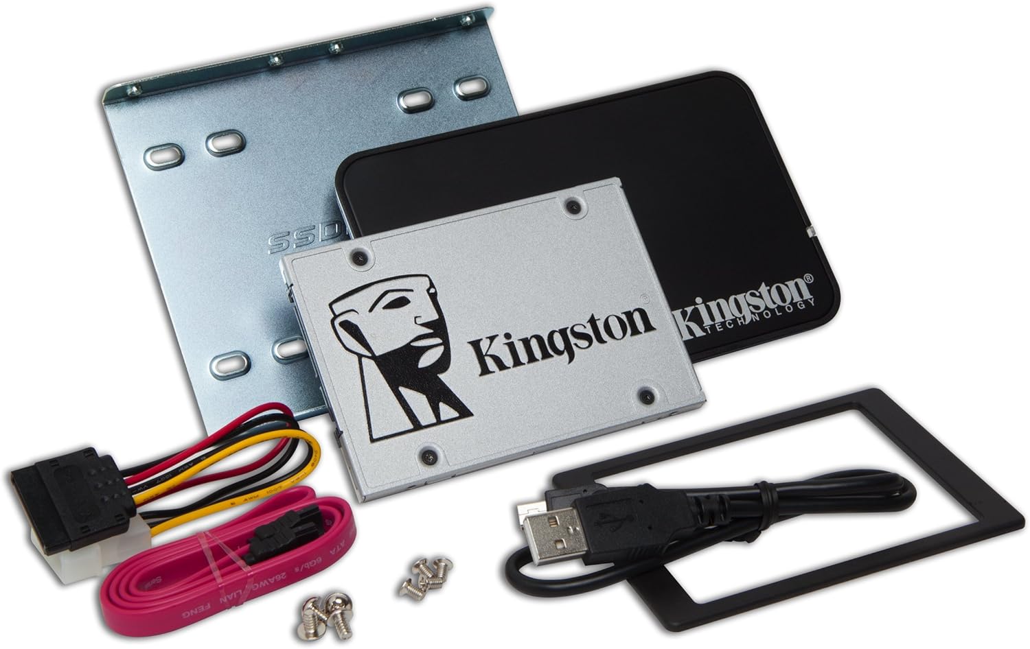 Kingston Digital 480GB SSDNow UV400 SATA 3 2.5″ Solid State Drive with Bundle Kit SUV400S3B7A/480G