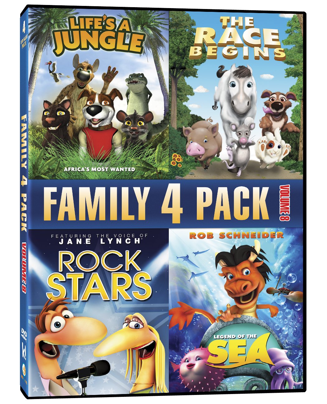 Family 4 pack Volume 8 : Life’s A Jungle / The Race Begins / Rock Stars / Legend Of The Sea