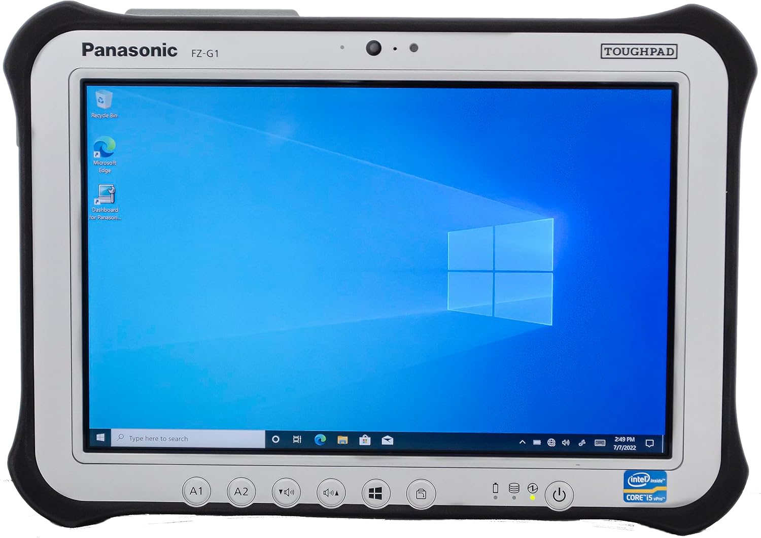 Panasonic Toughpad FZ-G1 MK1, Intel i5-3437U 1.9GHz, 10.1 WUXGA Multi TouchDigitizer, 8GB, 128GB SSD, LAN Port, 4G AT&T, Camera, WiFi, Bluetooth, Windows 10 Pro (Renewed)