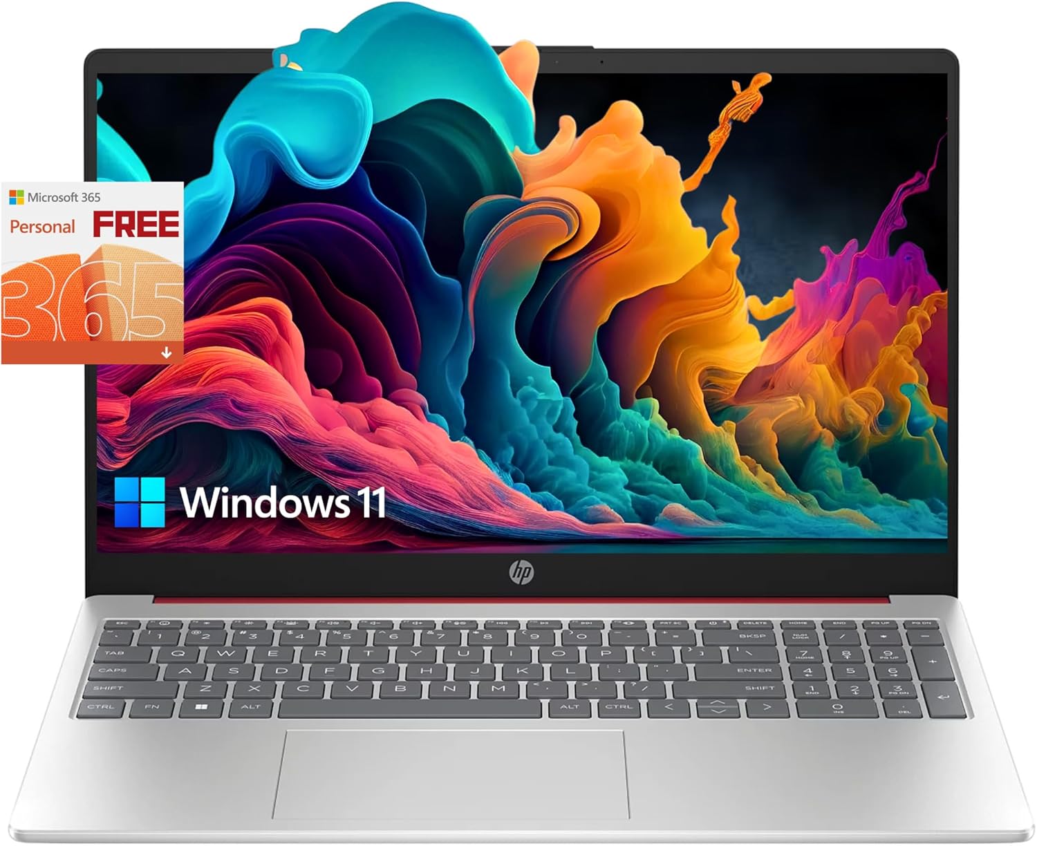 HP Go 15.6″ Laptop with Free 12-Month Microsoft Suite, 32GB RAM, 1.5TB Storage(512GB External SSD and 1TB Cloud Storage), Intel Quad-core Processor, Fast Wi-Fi 6, Upto 12 Hours Battery, Win 11