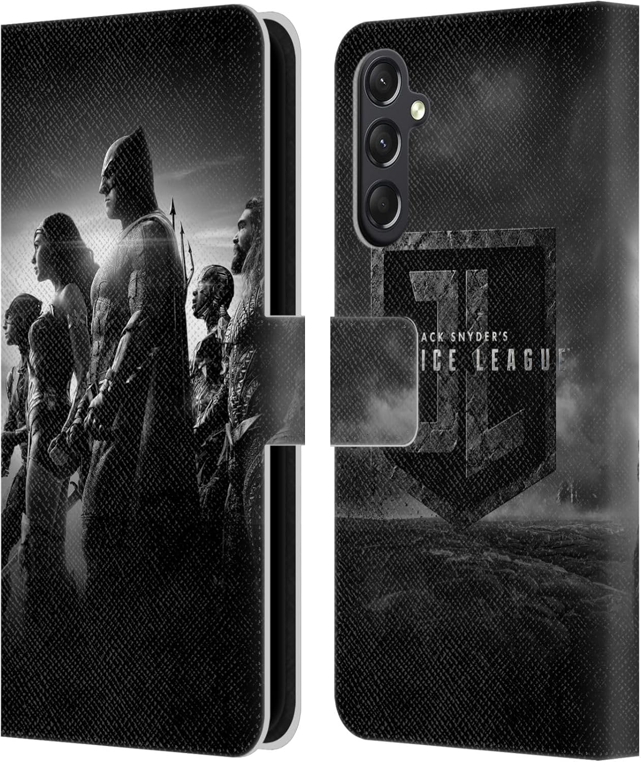 Head Case Designs Officially Licensed Zack Snyder’s Justice League Group Snyder Cut Character Art Leather Book Wallet Case Cover Compatible with Samsung Galaxy A24 4G / Galaxy M34 5G