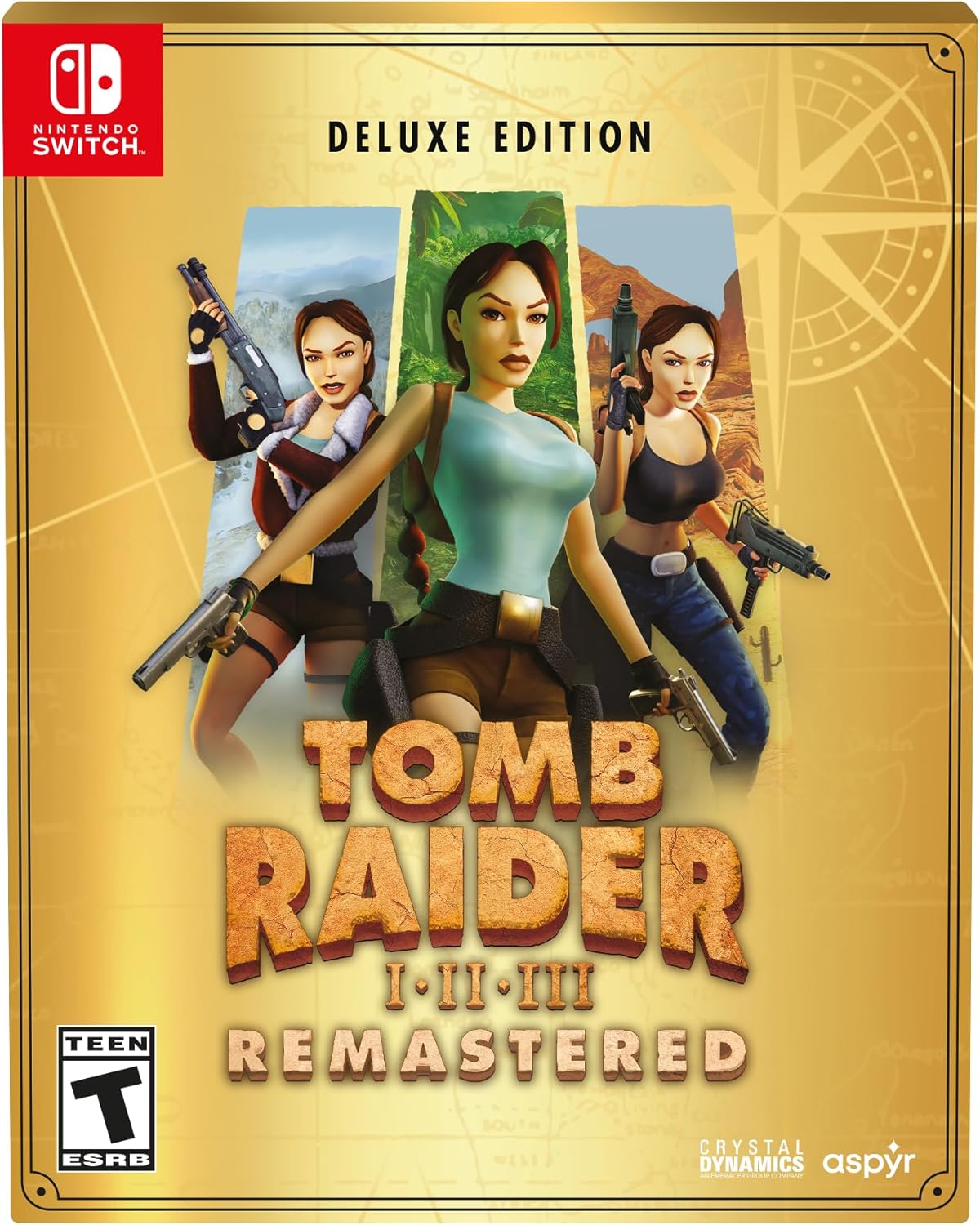 Tomb Raider I-III Remastered Starring Lara Croft Deluxe Edition – Nintendo Switch