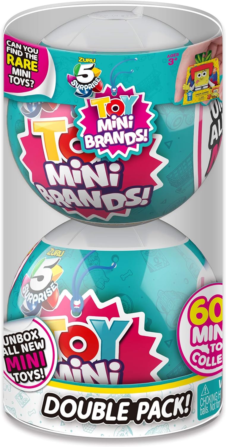 5 Surprise Toy Mini Brands Series 1 by ZURU (2 Pack) Toys Mystery Capsule Real Miniature Brands Collectibles Amazon Exclusive (Series 1)