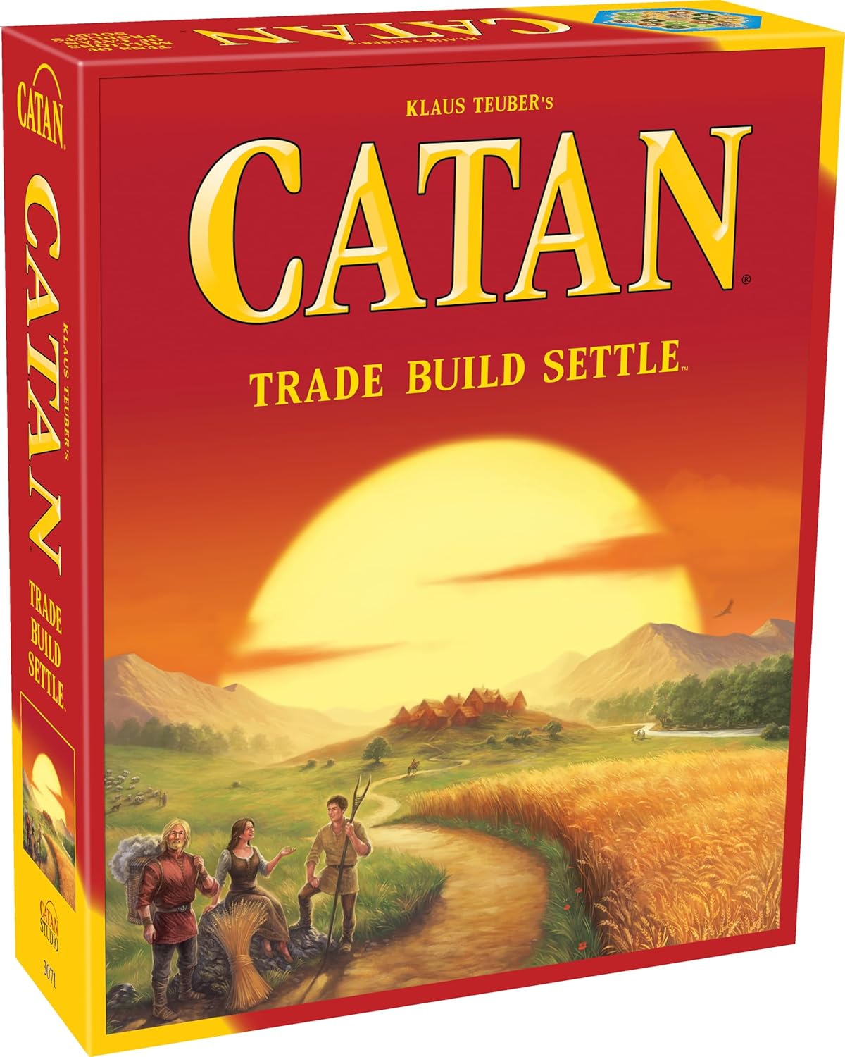 CATAN Board Game – Embark on a Journey of Discovery and Trade! Civilization Building Strategy Game, Family Game for Kids & Adults, Ages 10+, 3-4 Players, 60-90 Minute Playtime, Made by CATAN Studio