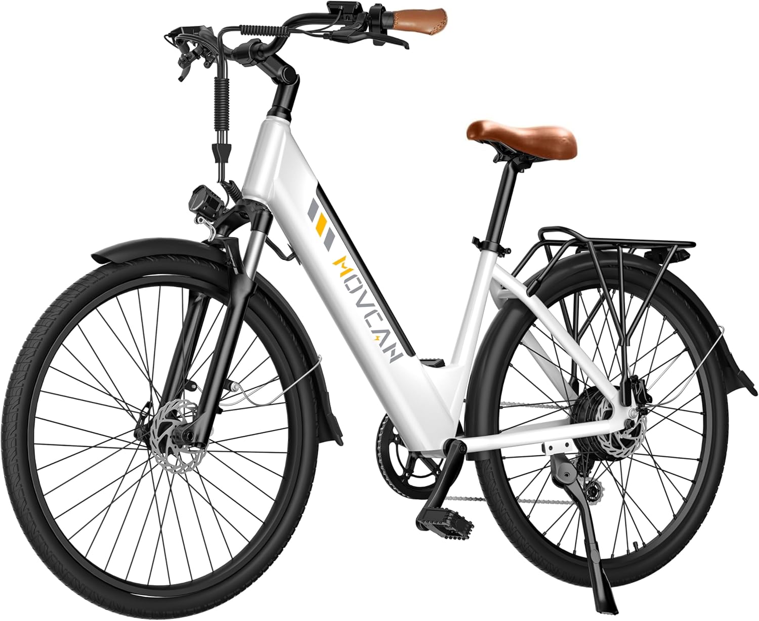 V80 Electric Bike, 1000W Motor 28MPH Ebike, 48V 13Ah Removeable Battery, 26” City Cruiser Adult Electric Bicycles up to 70 Miles, 7-Speed Dual Disc Brake, Mountain E Bike for Commuting