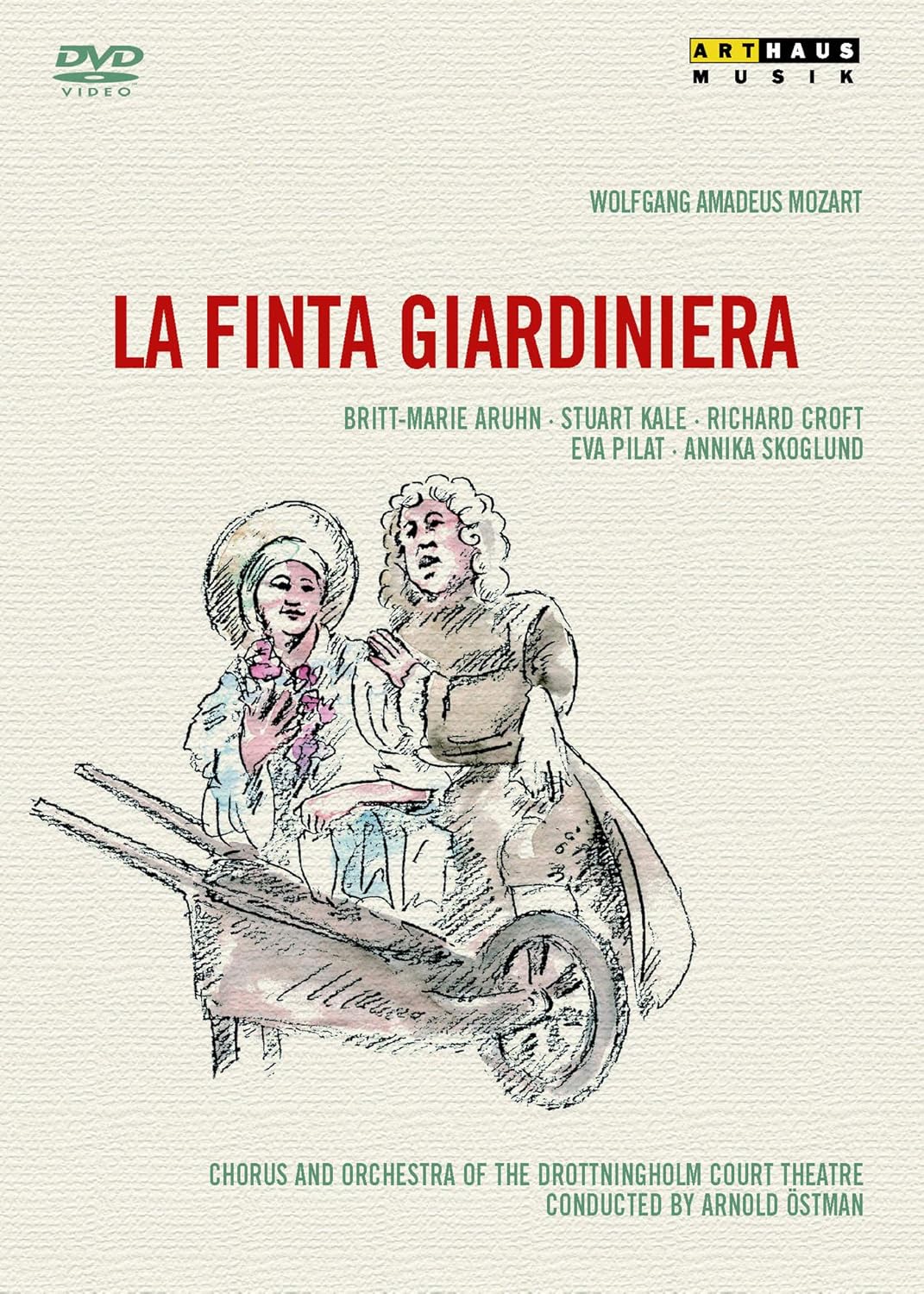 Mozart – La Finta Giardiniera / Richard Croft, Ann-Christine Biel, Petteri Salomaa, Stuart Kale, Britt-Marie Aruhn, Arnold Ostman, Drottningholm Theatre