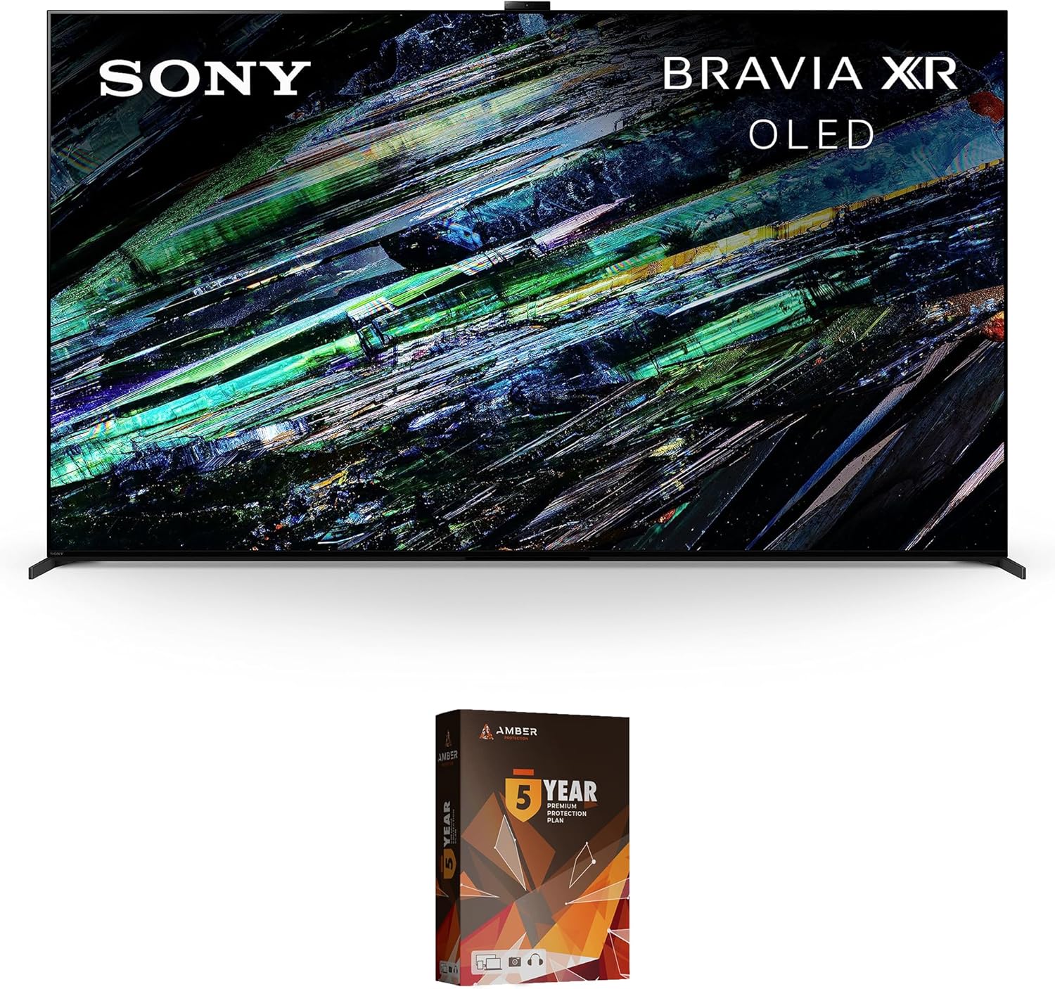 Sony XR77A95L 77 Inch QD-OLED 4K UHD Smart Google TV with AI Upscaling and 5 Year Amber Protection Plan (2023)