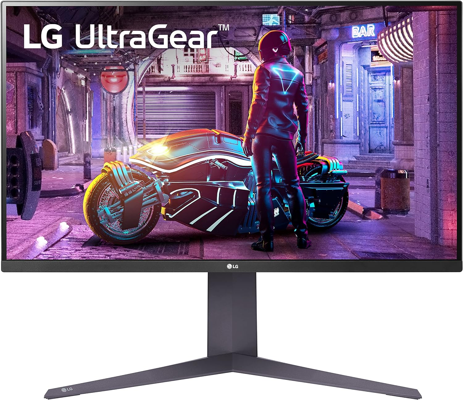 LG 32GQ750-B Ultragear Gaming Monitor 4K 32-Inch UHD VA 1ms (GtG) with HDR 10 AMD FreeSync 144Hz – Black