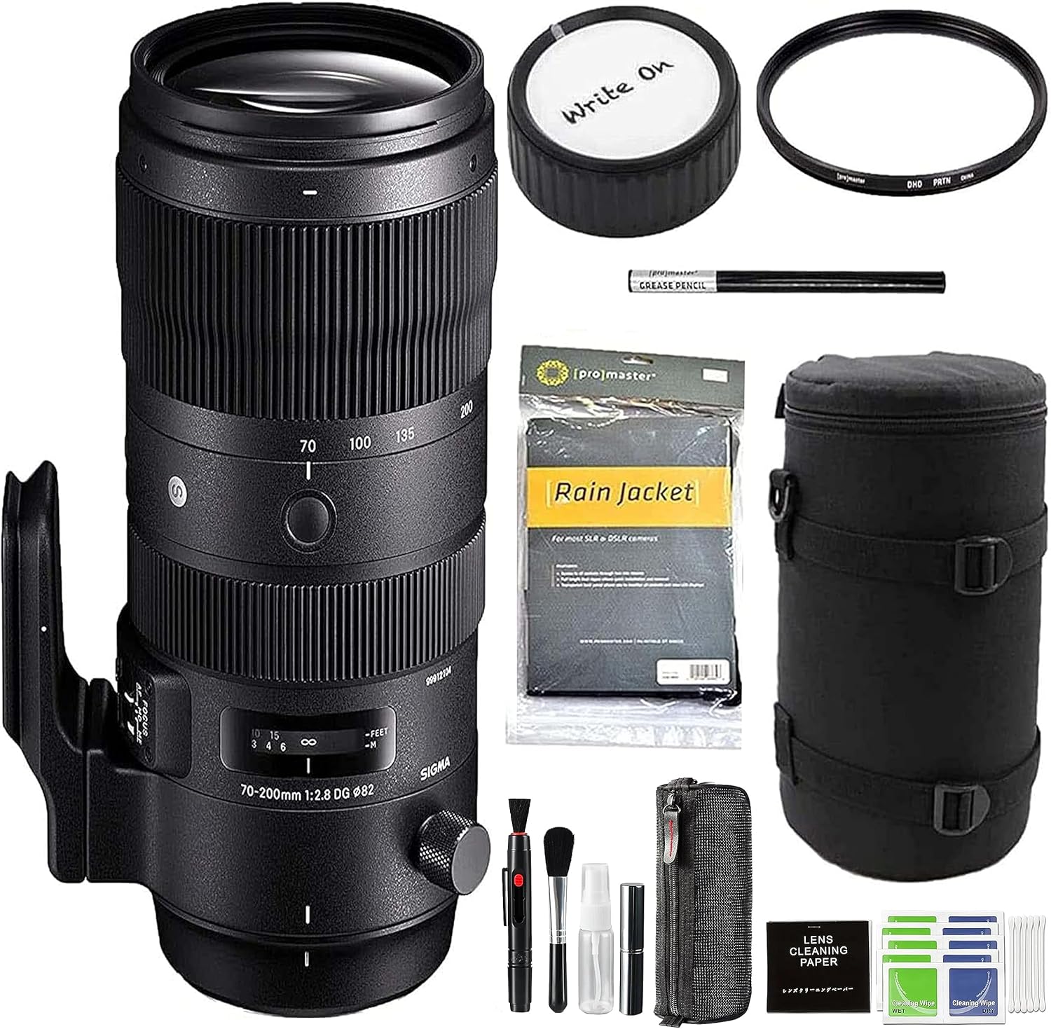 Sigma 70-200mm F2.8 DG OS HSM Sport Lens for Nikon F Mount Bundle with Advanced Accessory & Travel Bundle | 3 Years Extended Warranty | 70-200mm Nikon Lens