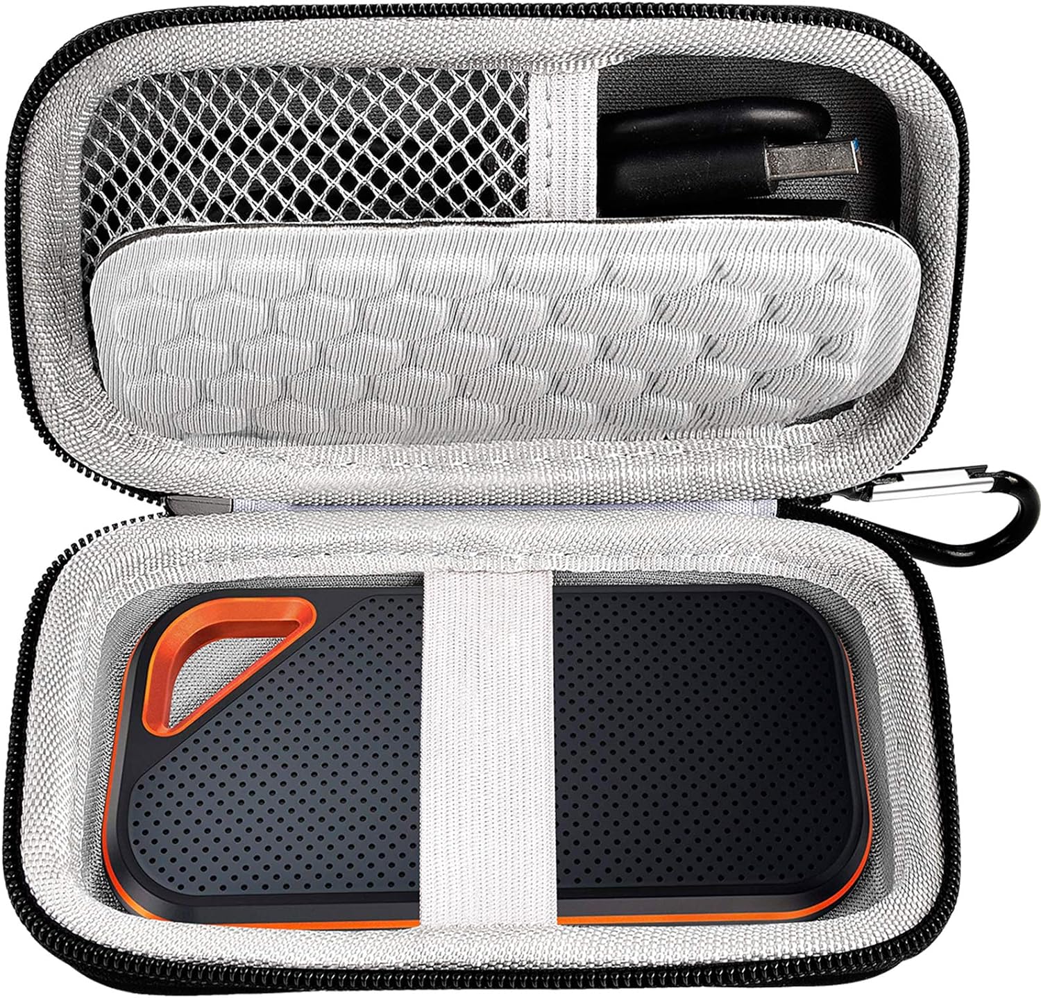 Hard Case Compatible with SanDisk Extreme PRO/for SanDisk 500GB 1TB 2TB 4TB Portable External SSD. Carrying Travel Holder for Crucial X8 External Solid State Drive (Box Only)