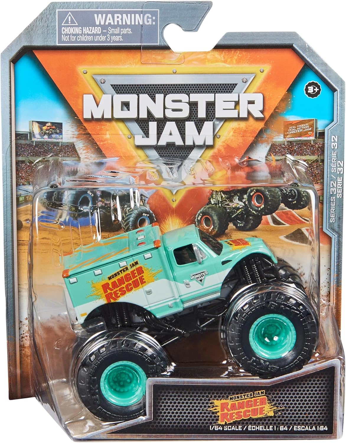 Monster Jam 2023 Spin Master 1:64 Diecast Truck Series 32 Everyday Heroes Ranger Rescue