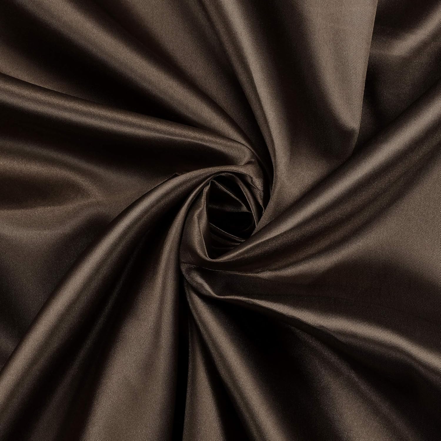 MDS Pack of 5 Yard Charmeuse Bridal Solid Satin Fabric for Merry Christmas Xmas New Year Party Home Decorations Dress DIY Crafts Costumes Apparel Drapery Silky Satin 44″ Wide -Coffee