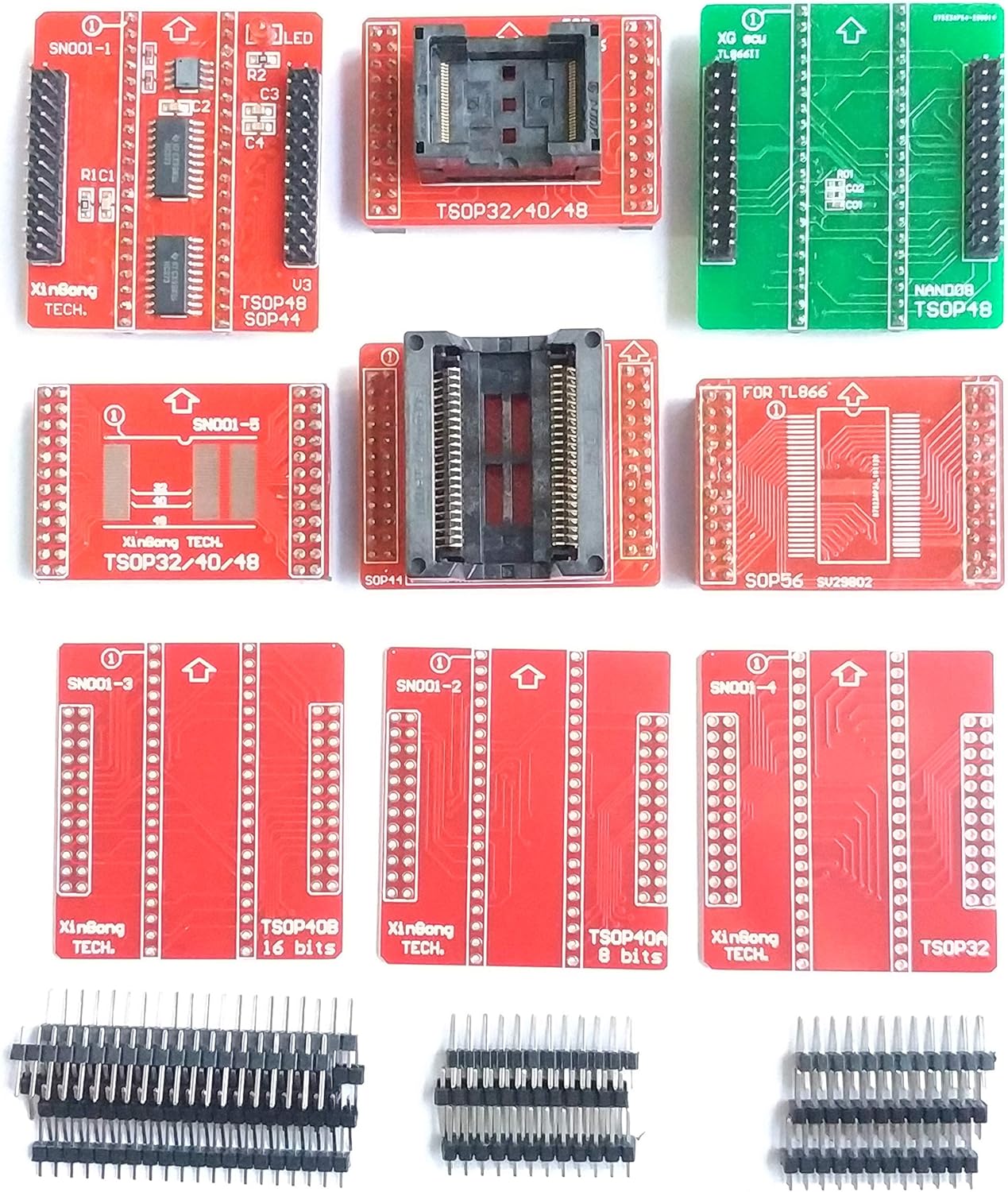 V3 Adapter Socket Programm kit only for TL866II Programmer TSOP48 SOP44 Nand Flash mcu Bios EPROM AVR eprom