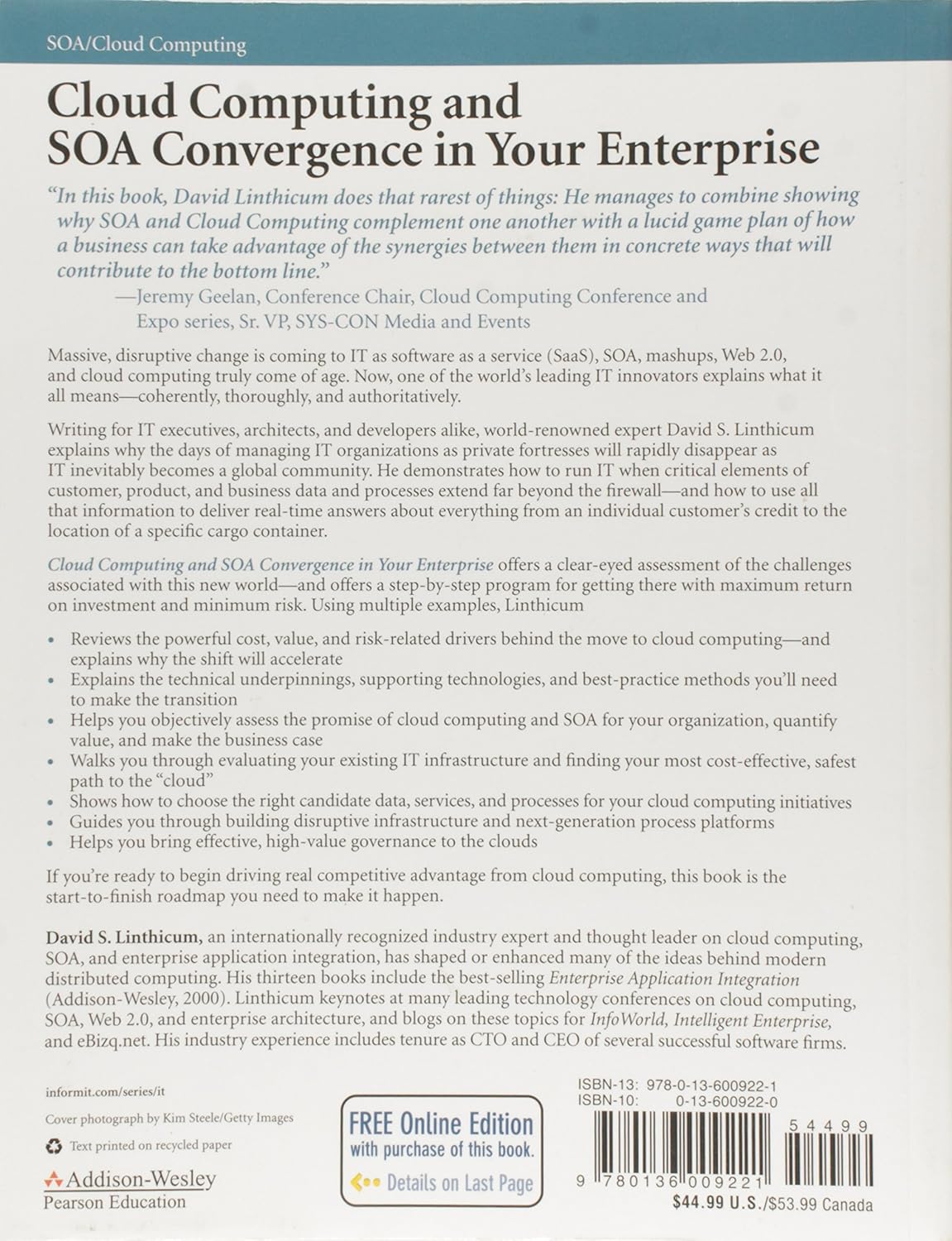 Cloud Computing and SOA Convergence in Your Enterprise: A Step-by-Step Guide