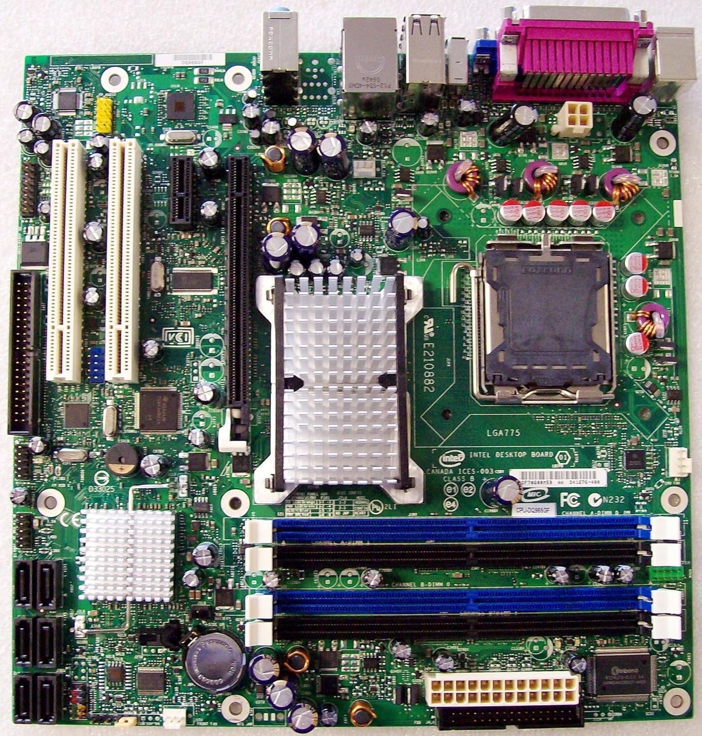 Intel BLKDQ965GFEKR Conroe LGA775 1066 800FSB DDR2 A/V Lan Raid SATA mATX Motherboard