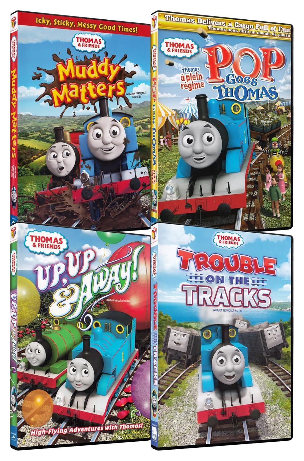 Thomas & Friends: Muddy Matters / Trouble on the Tracks / Up, Up & Away / Pop Goes Thomas (4-Pack)