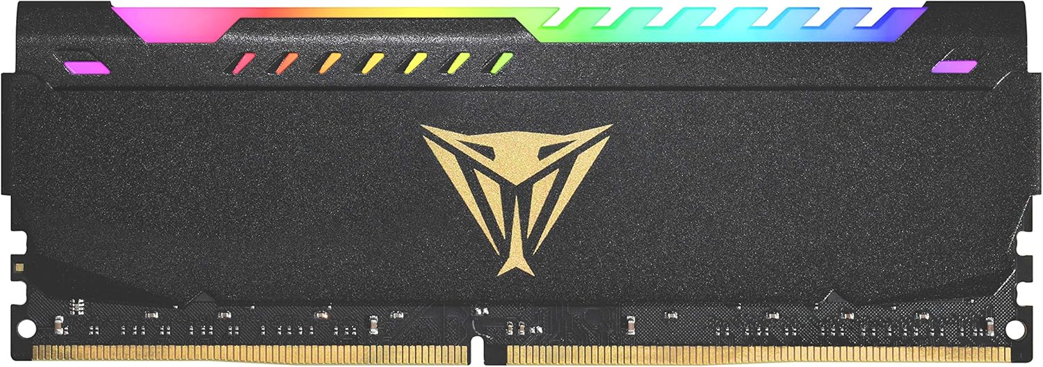 Patriot Viper Steel RGB DDR4 RAM 16GB (1X16GB) 3200MHz CL18 UDIMM Desktop Gaming Memory Module – PVSR416G320C8