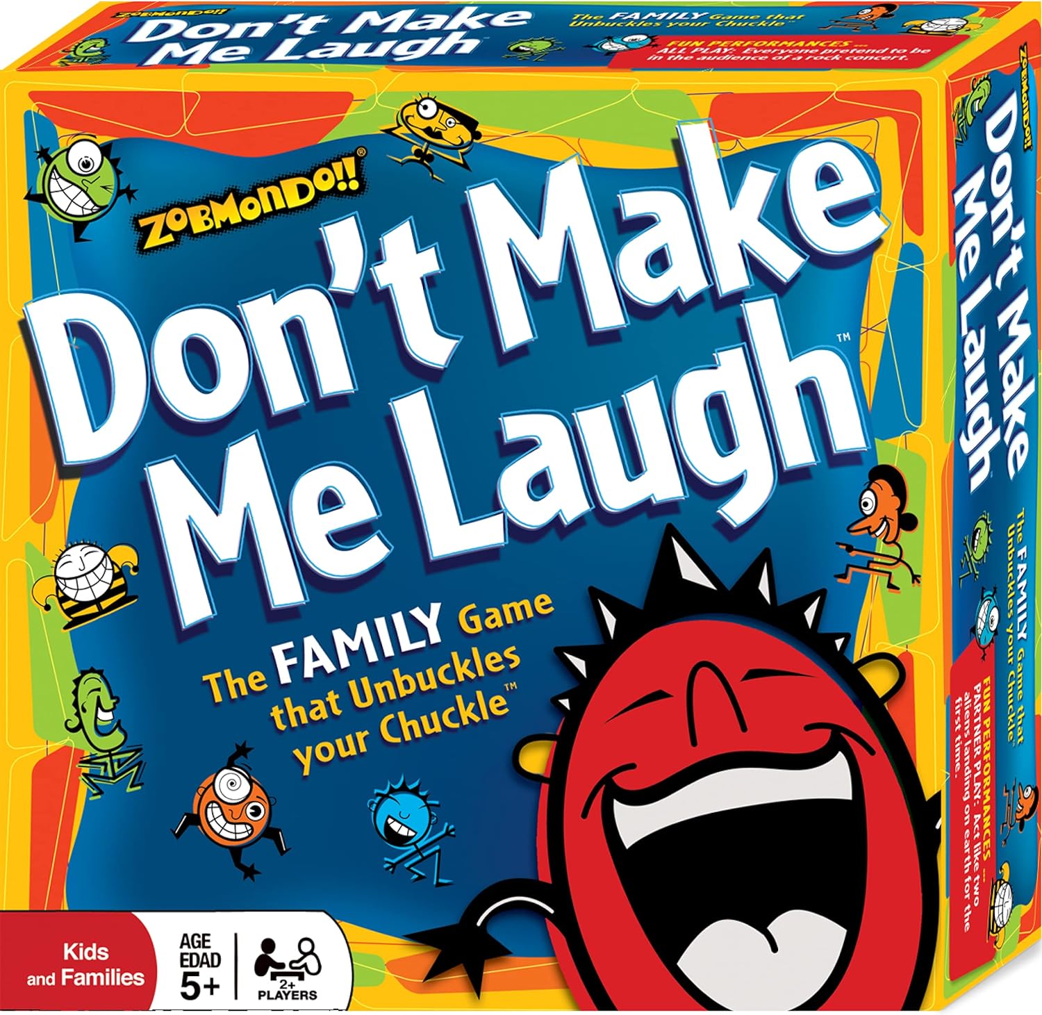 Zobmondo!! Don’t Make Me Laugh! The Silly Reinvented Charades Party Game | Hilarious for Families and Kids | Multi-Award Winner